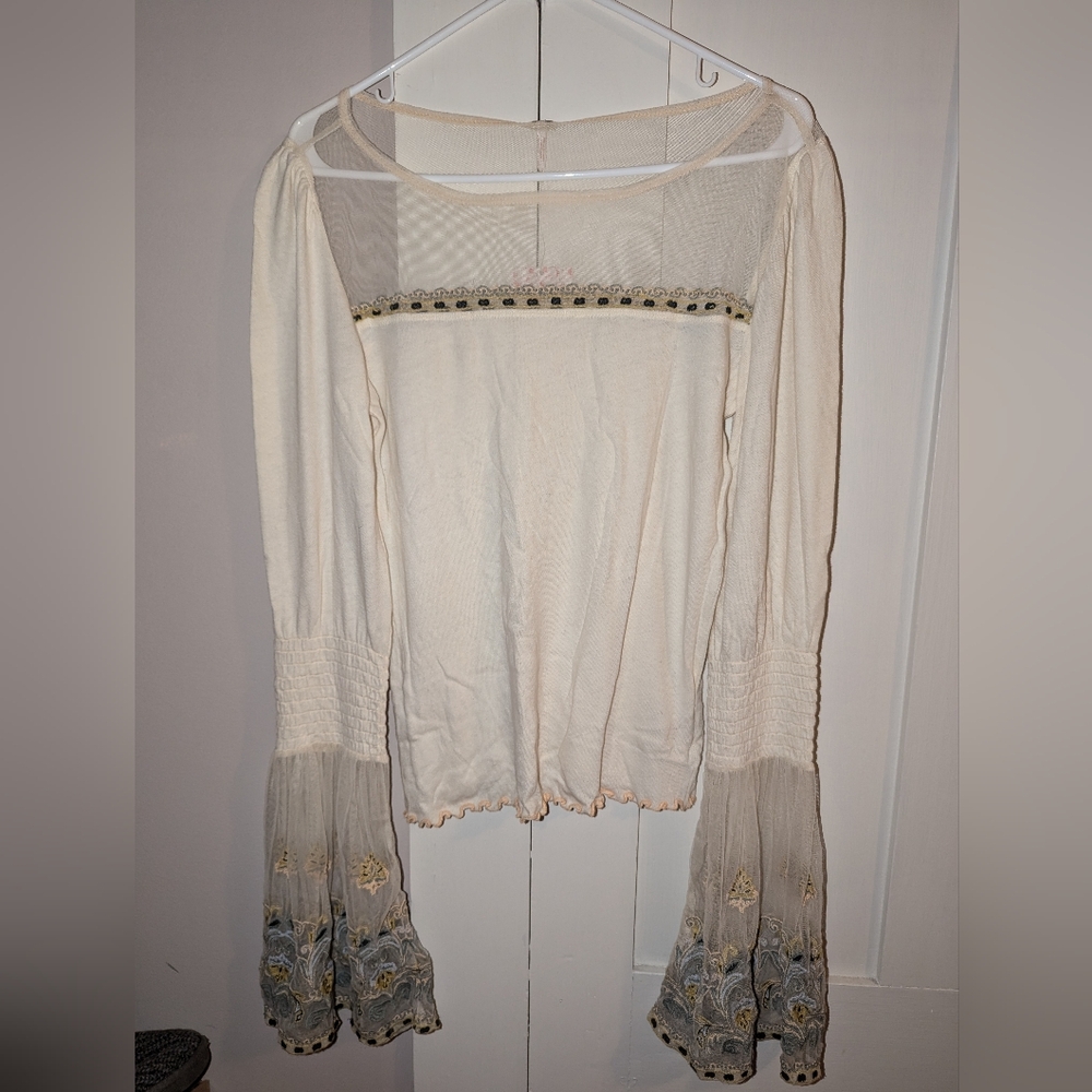 Free people boho shirt m